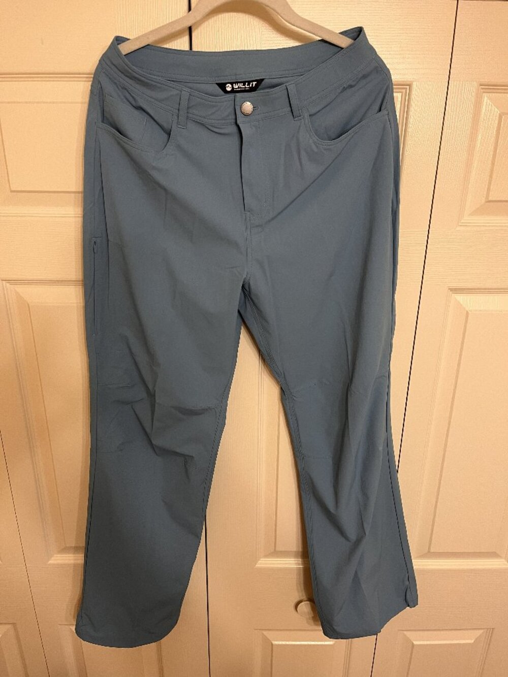 Willit Outdoor Light Blue Lightweight Hiking Cargo Pants (M)